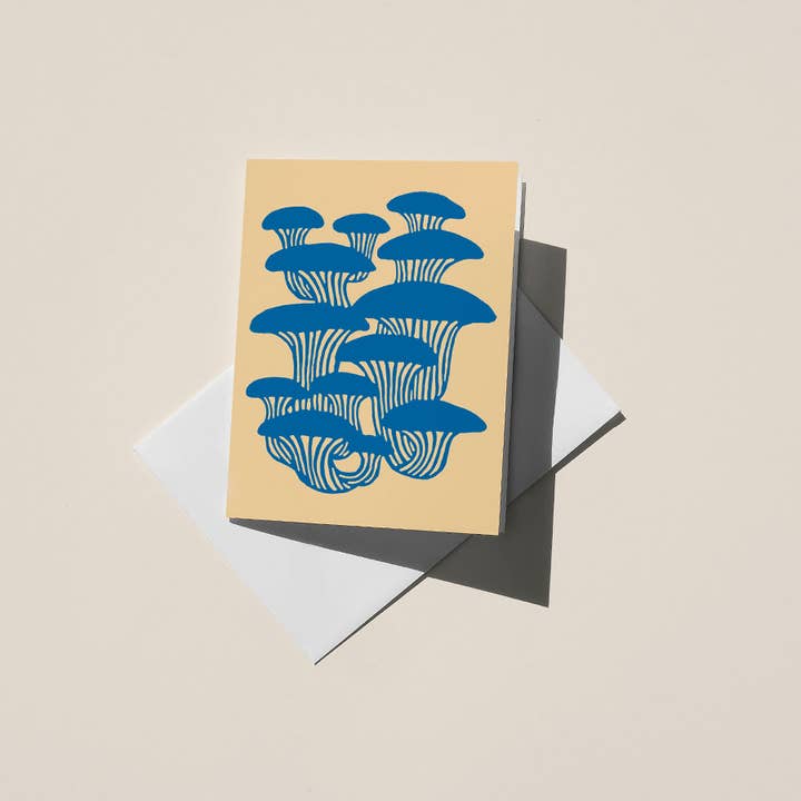 Oyster Mushrooms, A2 Greeting Card for wholesale by Christine Witmore