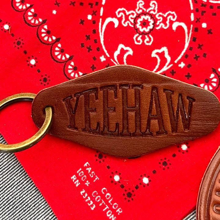 The Motel Keychain - Yeehaw for wholesale by Diablo Canyon Workshop