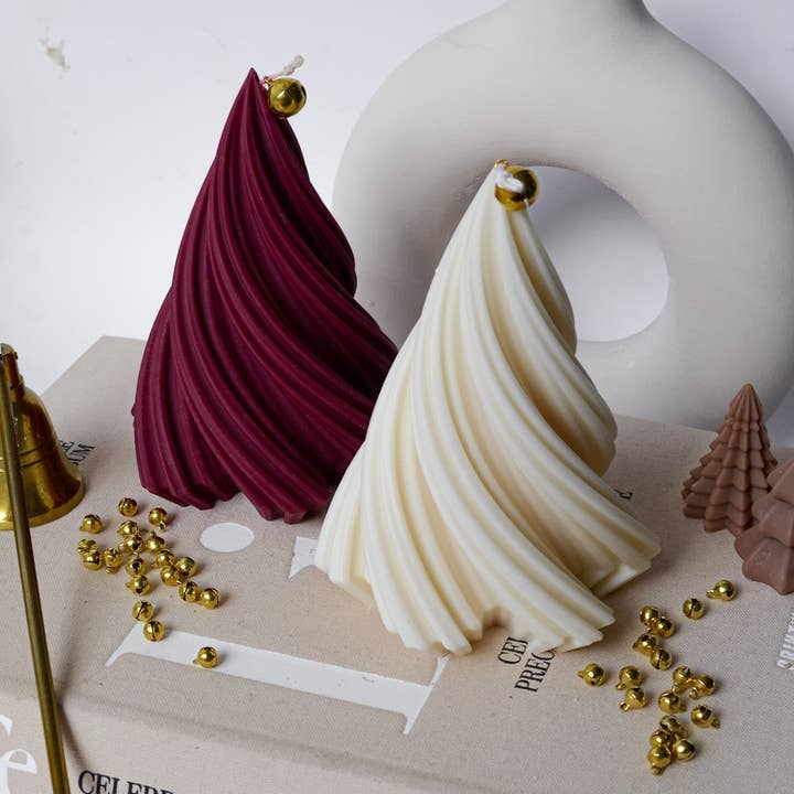 Hiroyi Decor – Großhandel Geschenkkerze – Verdrehte Weihnachtsbaumkerze