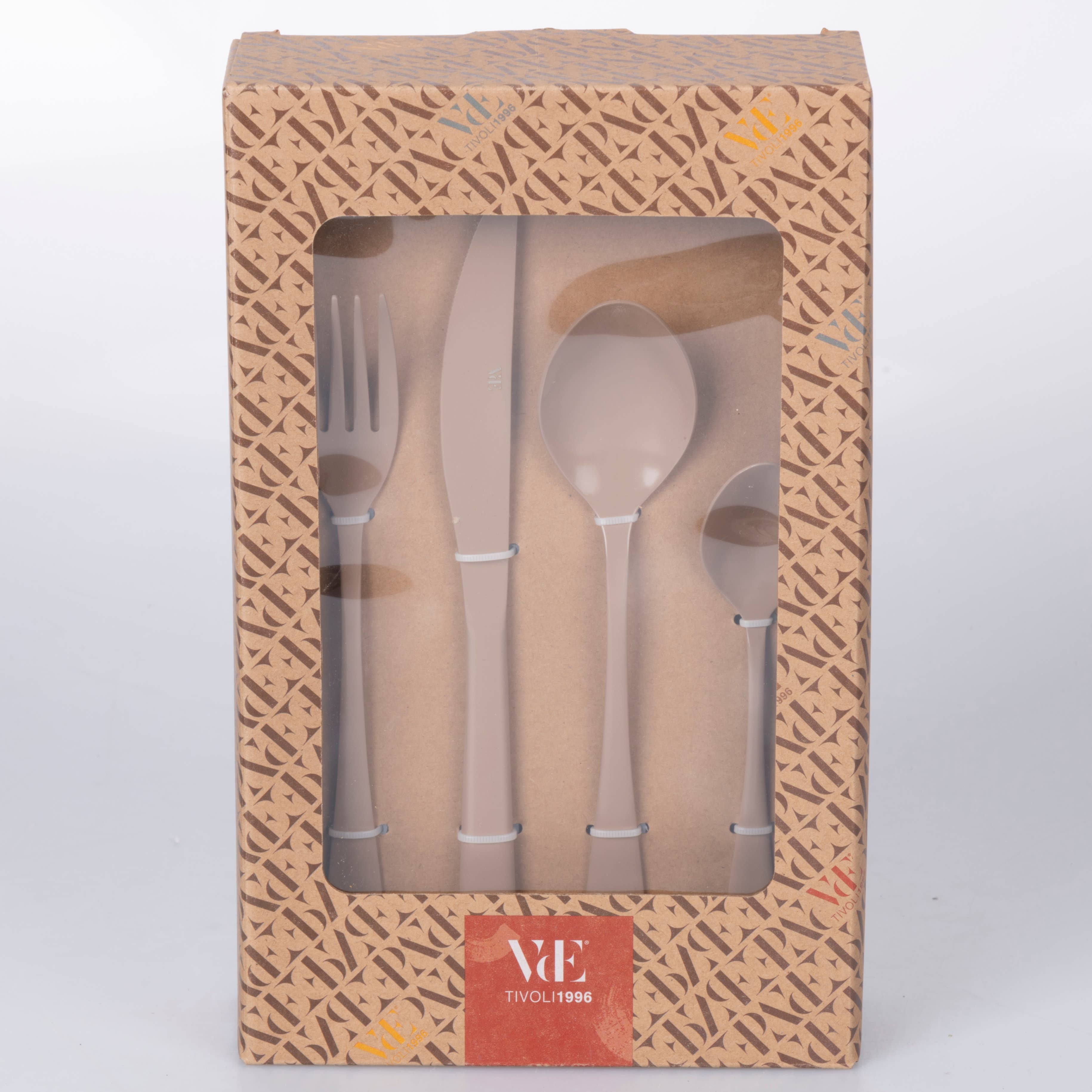 VdE Tivoli 1996 – wholesale Bestickset – VdE Tivoli 1996 Bestickset Shade of Chocolate, 24 delar i 6 nyanser8