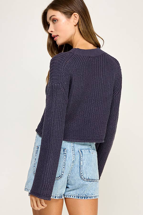 Miss Love - Wholesale Knit Sweater - Women's - WAFFLE KNIT SWEATER11