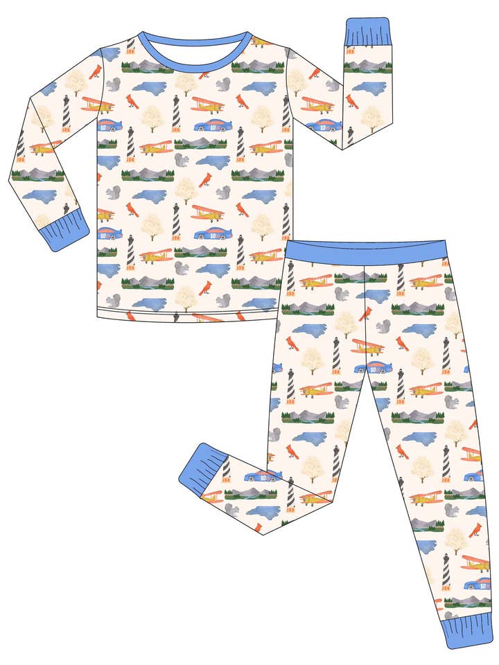 With Love, From Collection - Venta al por mayor Pijama - Bebé - Pijama de bambú del estado de Carolina del Norte8