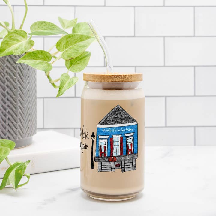 NOLAmade Glass Can 16oz for wholesale by NOLAs Finest Pet Care llc