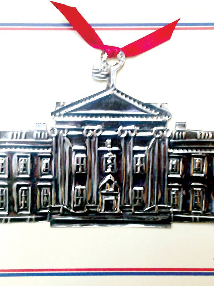 Décoration souvenir de la Maison Blanche sur carte de vœux pour la vente par Alessaro Designs