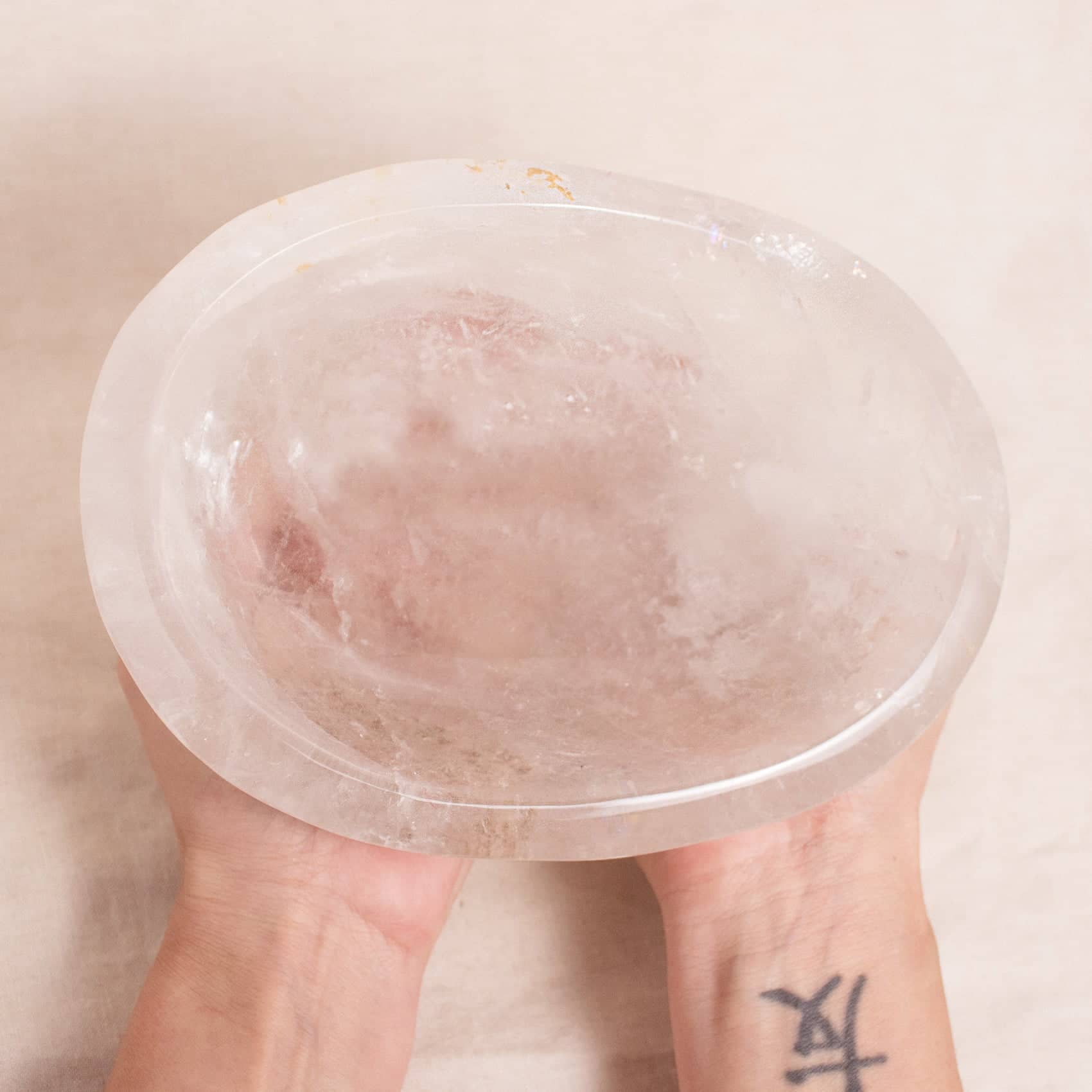 Tiny Rituals - Wholesale Decorative Plate/Dish/Bowl - Rare Clear Quartz Crystal Bowls - Large - 1 of a Kind27