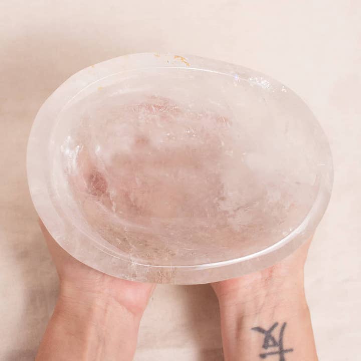 Tiny Rituals - Wholesale Decorative Plate/Dish/Bowl - Rare Clear Quartz Crystal Bowls - Large - 1 of a Kind27