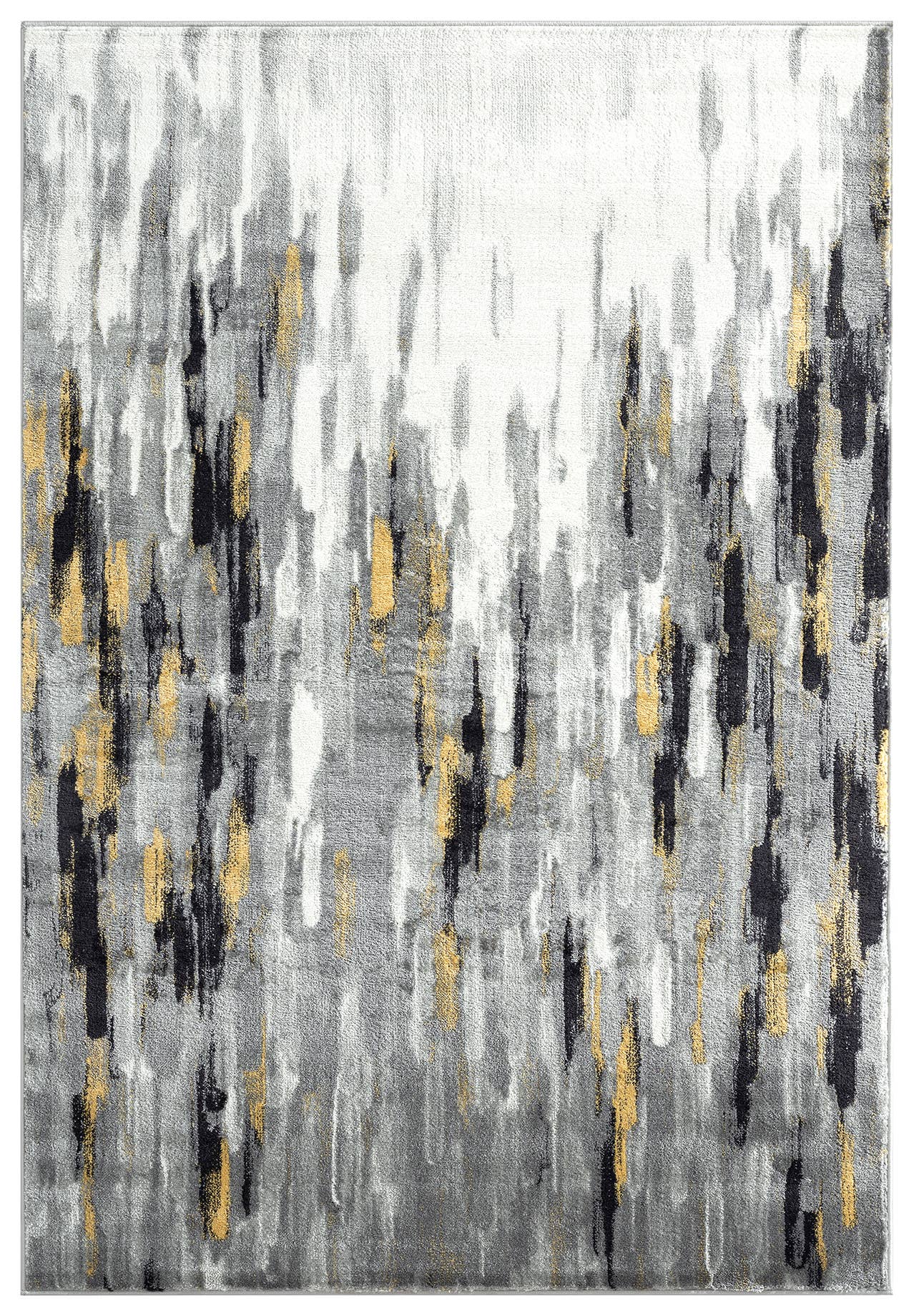 Abani Rugs - Wholesale Area Rug - Abani Porto PRT140C Contemporary Grey and Yellow Abstract0