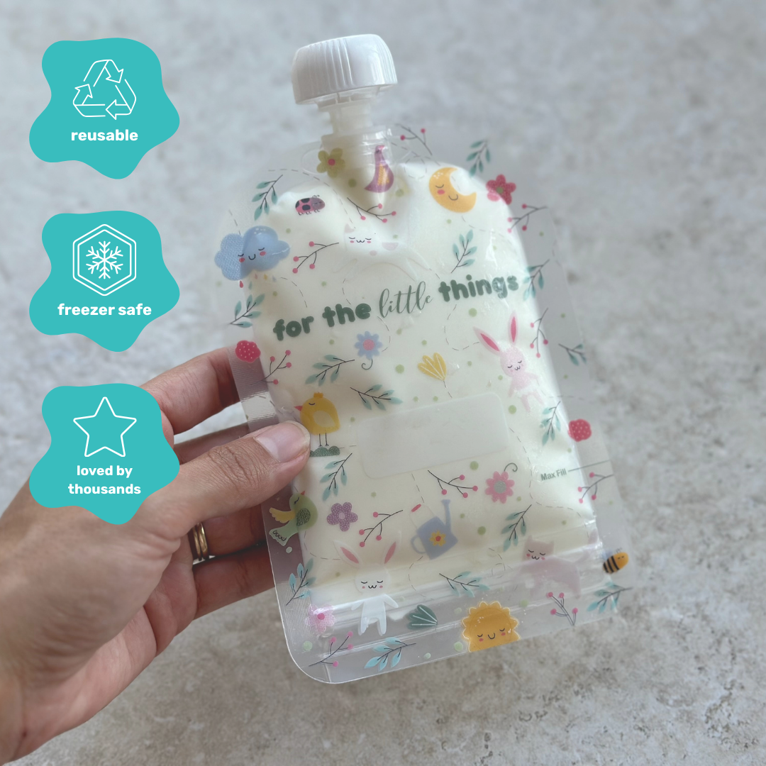 Sinchies - Wholesale Food Storage Wrap/Bag - Sinchies 150ml Reusable Food Pouches - Sugar and Spice10