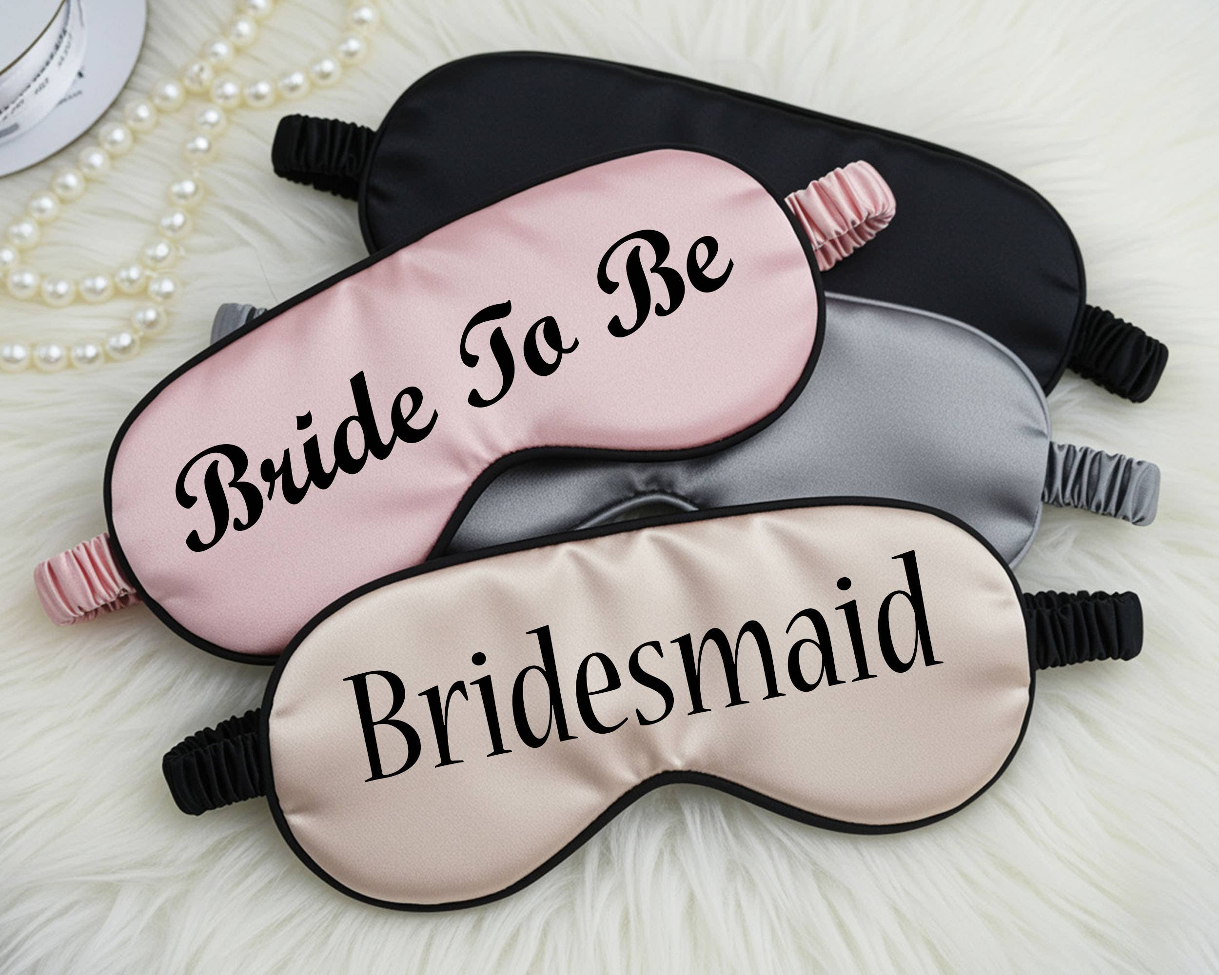 The Blissful - Wholesale Sleep/Eye Mask - Inexpensive Personalized Party Sleep / Eye Mask for Birthday Box, Bridesmaid Proposal Set, Thank you gift, Wedding Favor Bag, Bridal Shower, Couple Set, Wedding Gift4