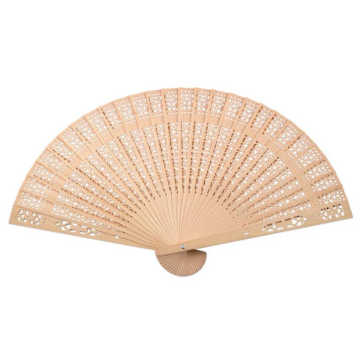 Weddingstar Inc. - Wholesale Handheld Folding Fan - Sandalwood Folding Hand Fan