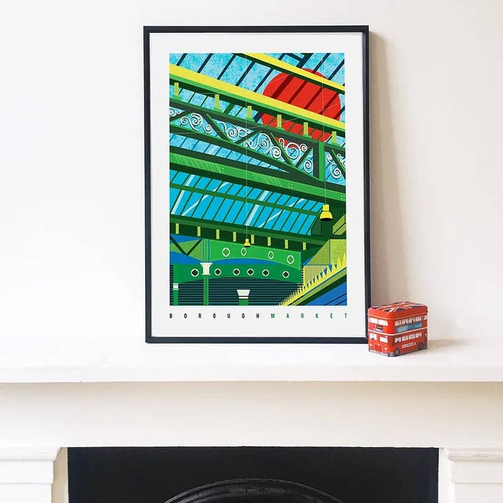 Borough Marlet London Kunsttryk for engroshandel hos EYE FOR LONDON PRINTS