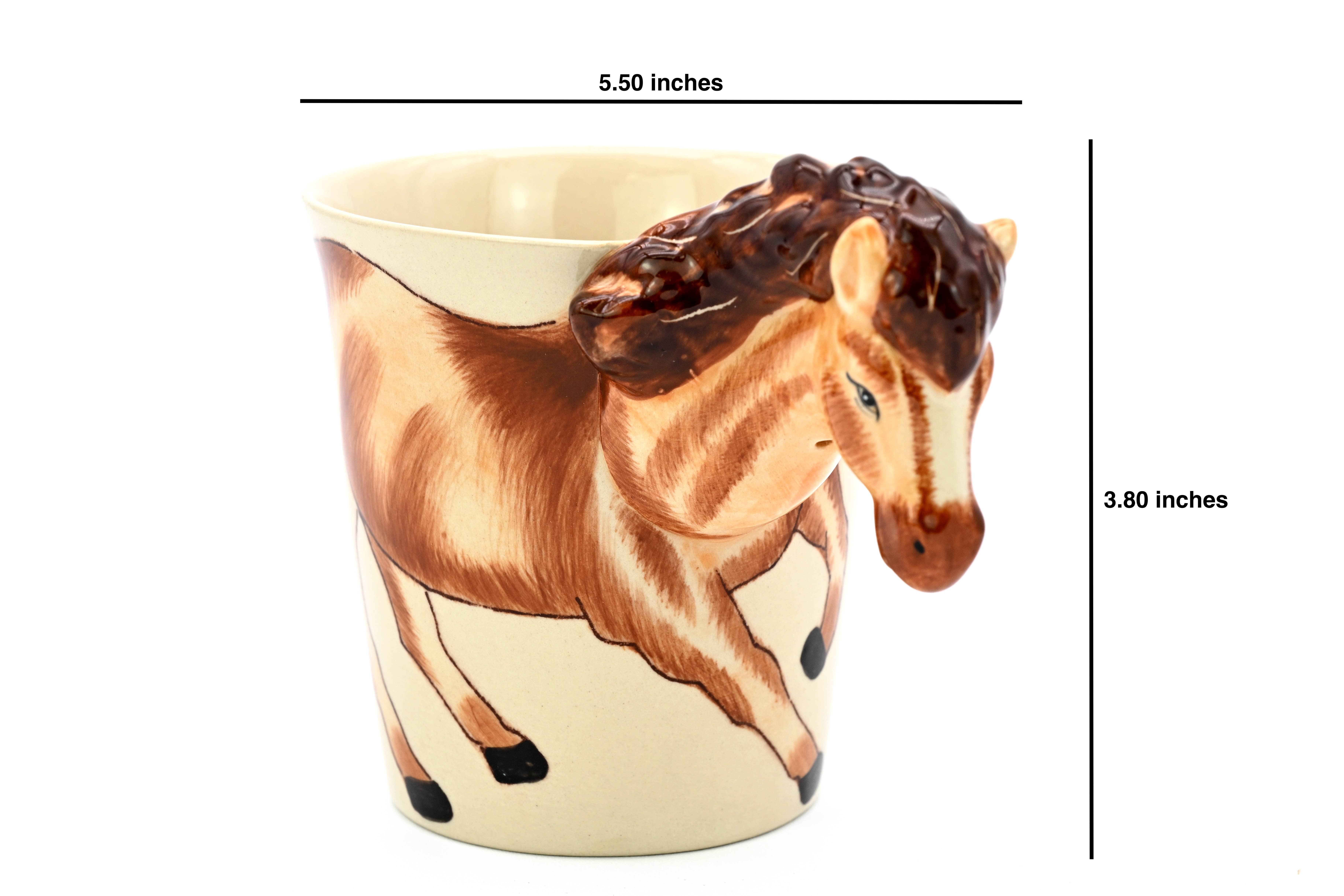 Art Floral Trading LLC - Wholesale Coffee Mug - MUG151 German horse mug 10 oz1