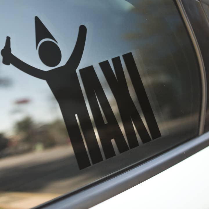 Taxi Drunk Sticker for wholesale by WinsterCreations™