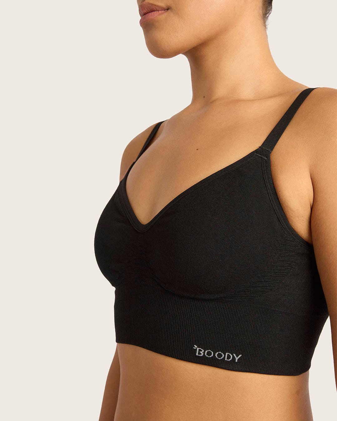 Wireless Low Back Bra - Black for wholesale on Faire10