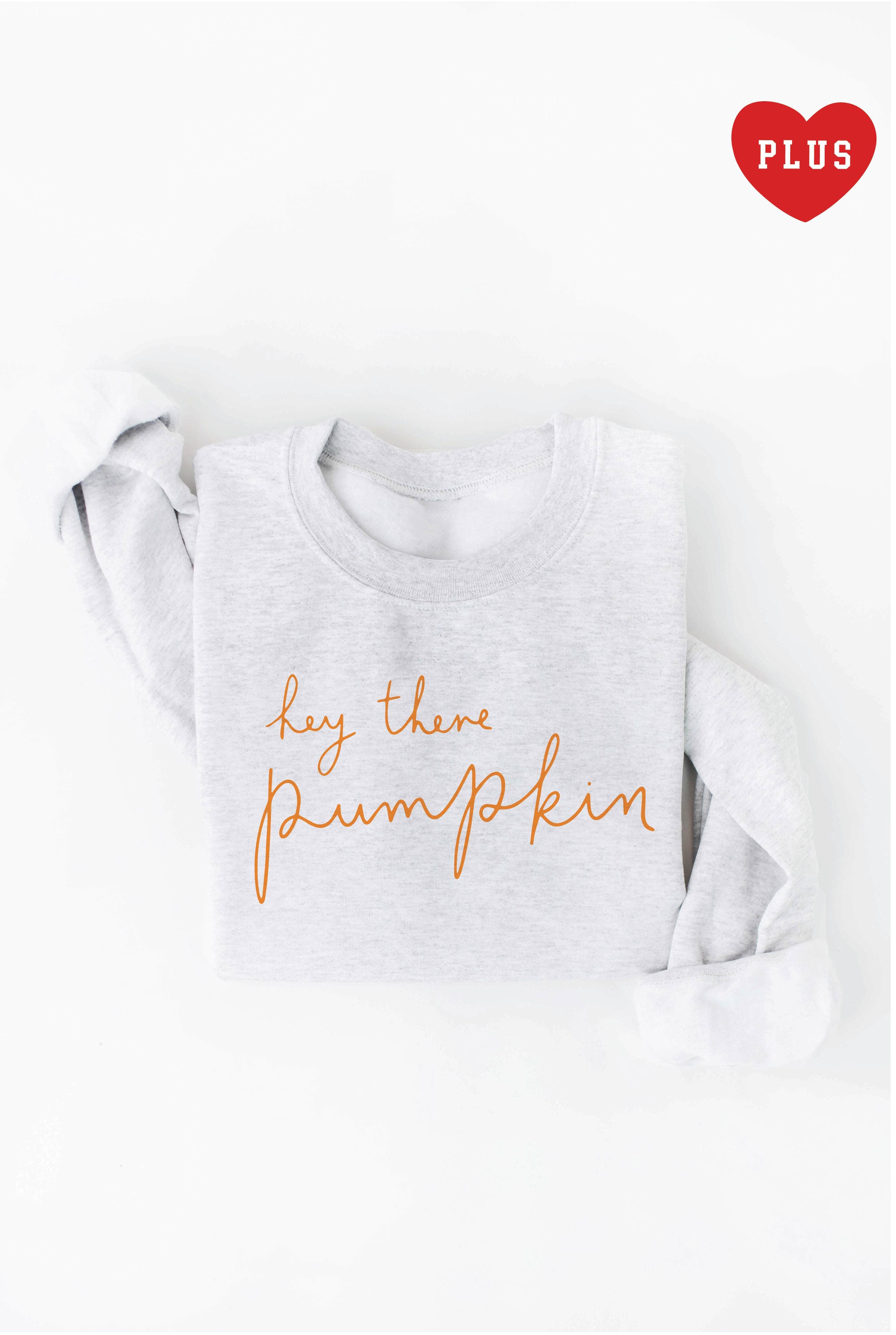OAT COLLECTIVE - Wholesale Graphic Sweatshirt - Women's - HEY THERE PUMPKIN Plus Graphic Sweatshirt6