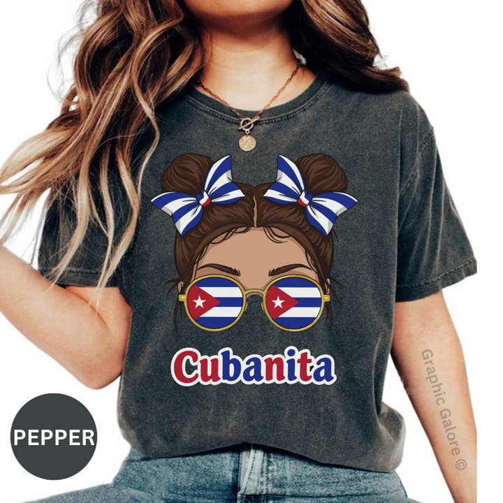 Cubanita T Shirt, Cuban Flag, Cuban Girl, Cuba Pride, Cuban Roots T-Shirt, Messy Bun T-Shirt, Cuban Heritage, Afro Latina T-Shirt and other Purchase Wholesale cuban. Free Returns & Net 60 Terms on Faire trending on Faire.