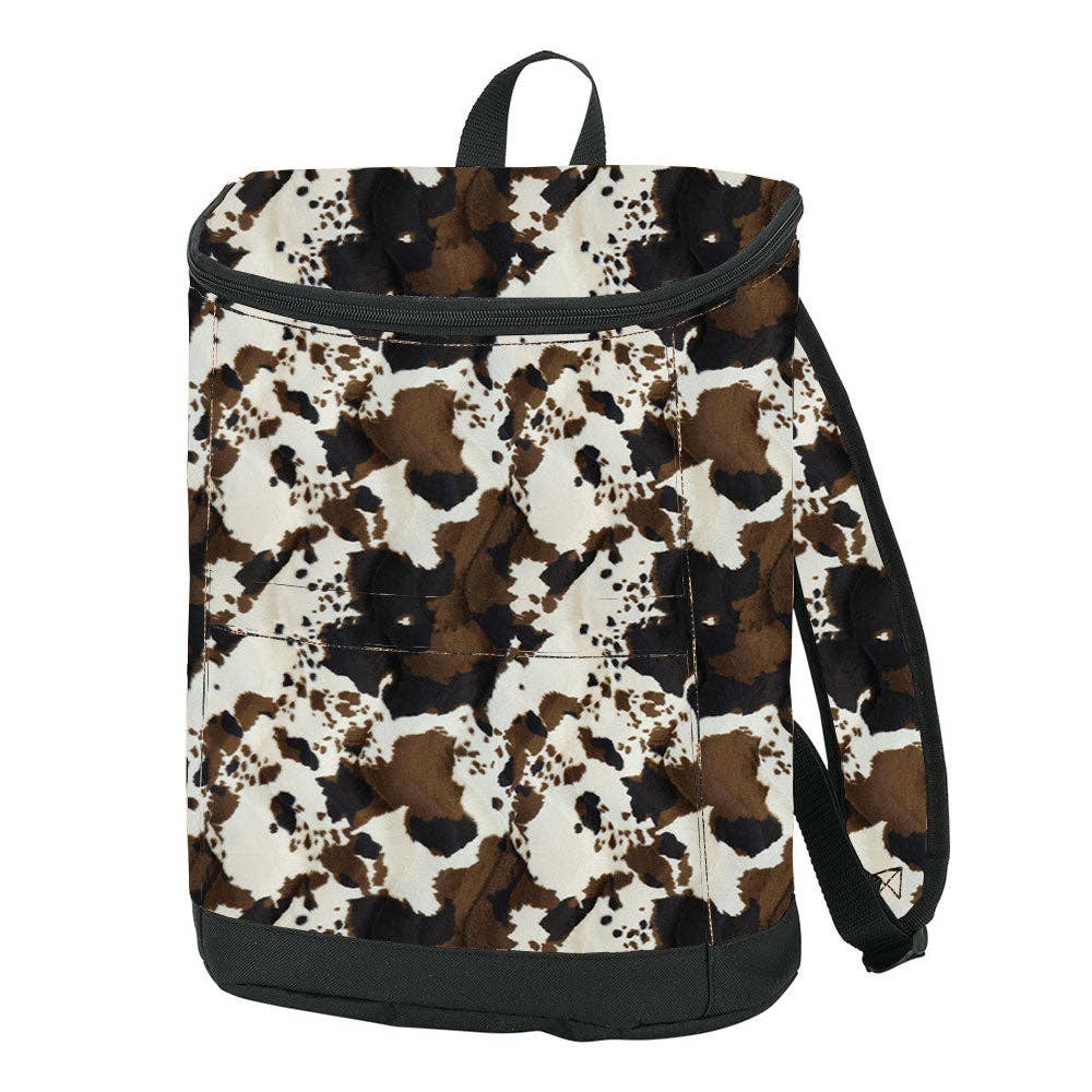 The Front Porch Label - Wholesale Cooler/Cooler Bag - Brown Cowhide Backpack Cooler1
