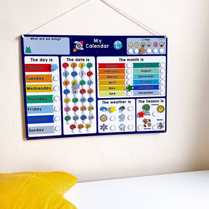Children's Space Calendar for wholesale by Craftly Ltd
