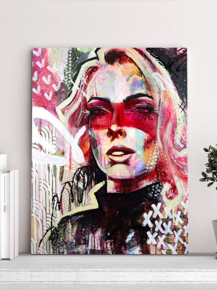 Love in All Shades Canvas Print for wholesale by Amanda Rinaldi