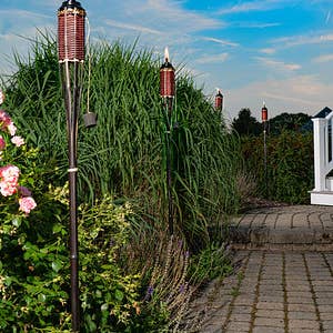 5 Star North - Wholesale Decorative Torch - Backyadda Tiki-Style Bamboo Torches, Burnt Sienna - 6 Pack2