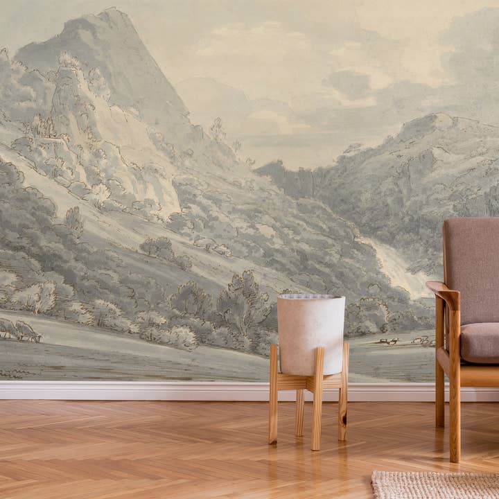 SimurgWallArts - Wholesale Wallpaper - Vintage Landscape Wallpaper,Forest Peel and Stick Wall Mural7