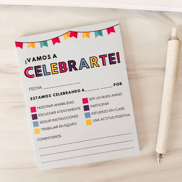 The Good Teacher Co - Venta al por mayor Libretas - Bloc de notas de celebración para reforzar positivamente1