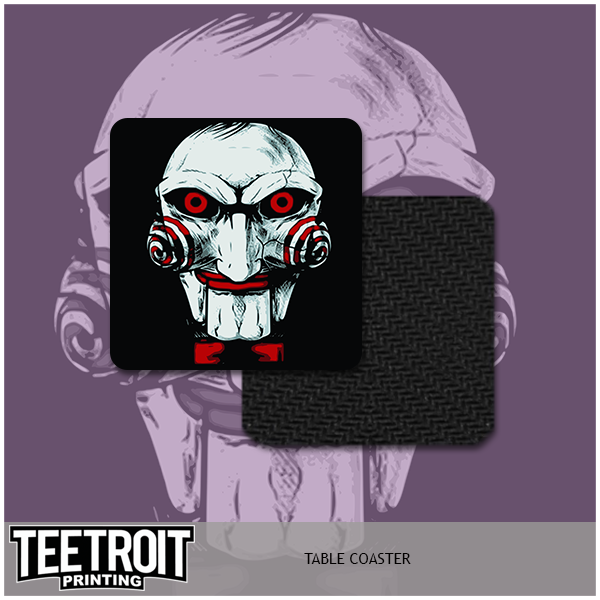 Teetroit Printing LLC - Wholesale Onderzetters - Horror tafelonderzetters per set van 20, zelf designs kiezen23