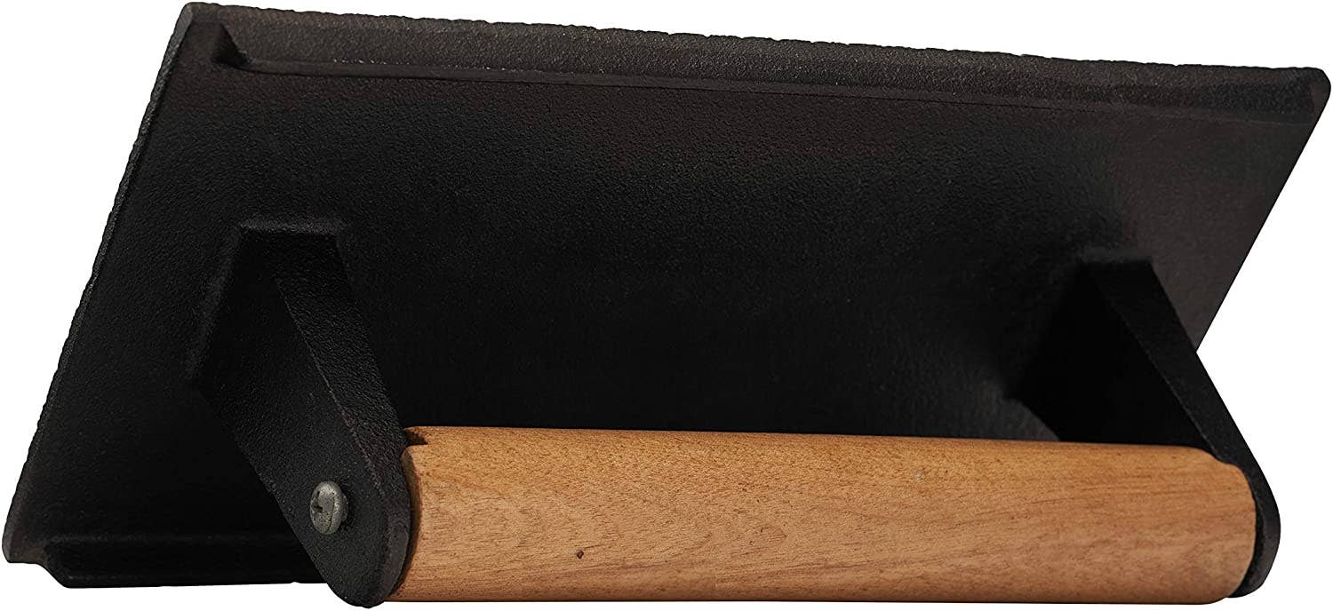 EcoQuality - Wholesale Keukengereedschap/gadget - Rechthoekige grillpers van 9" x 5" met houten handvat4