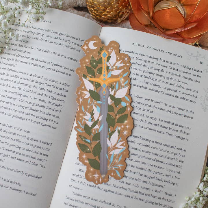Sword Of Corbois Die-Cut Bookmark | Everflame and other Purchase Wholesale mèche en bois bougies. Free Returns & Net 60 Terms on Faire trending on Faire.