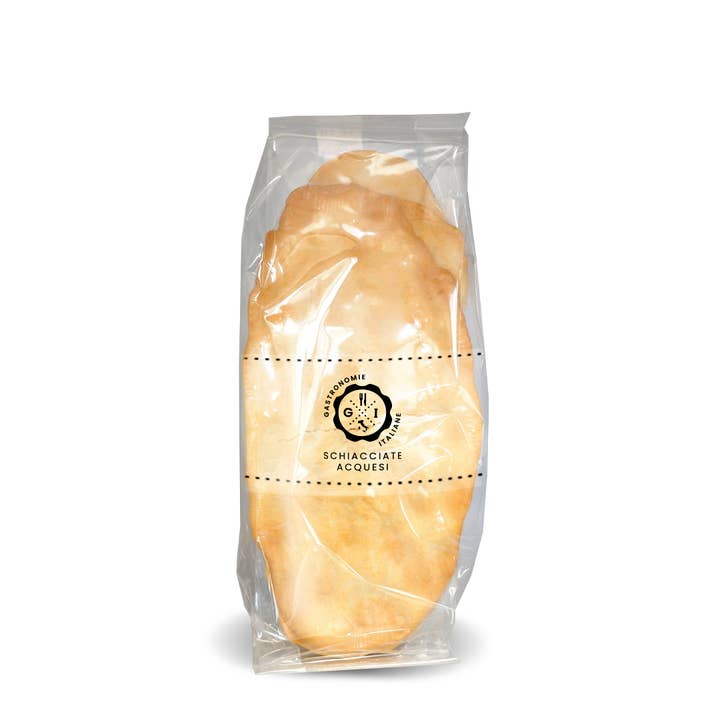 Schiacciata Acquese extendida a mano 150gr para venta al por mayor de Gastronomie Italiane