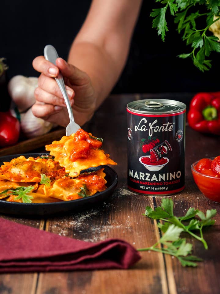 La Fonte Marzanino Tomatoes (14oz) for wholesale by Gourmica