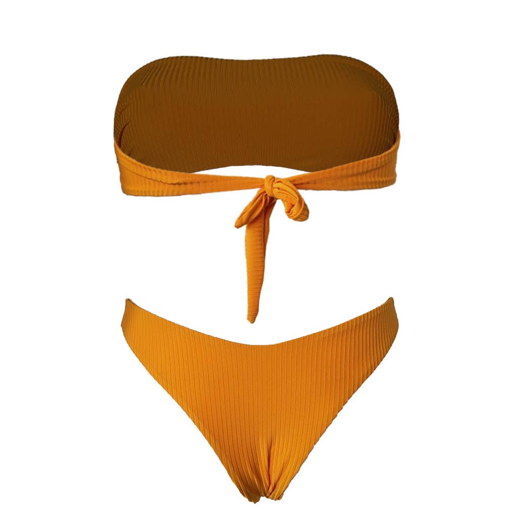 Edelvissa - Venta al por mayor Parte superior de bañador - Mujer - Bandeau de Costillas Profundas6