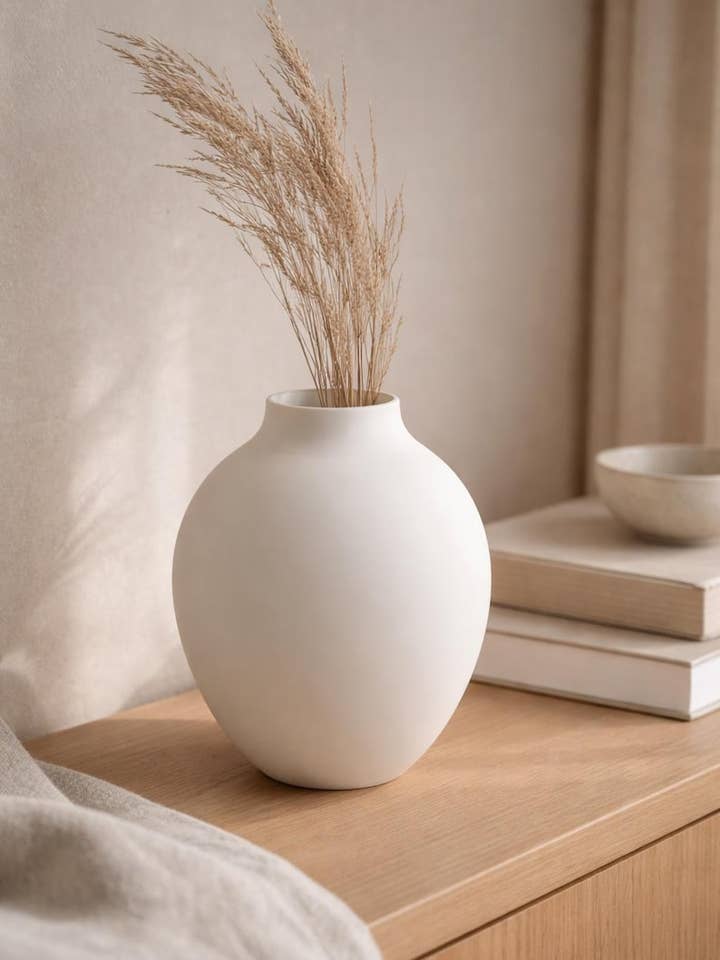 Modern Vase Minimalist Home Decor Accent for Shelves Tables or Sideboards for wholesale by Kri8 Collective