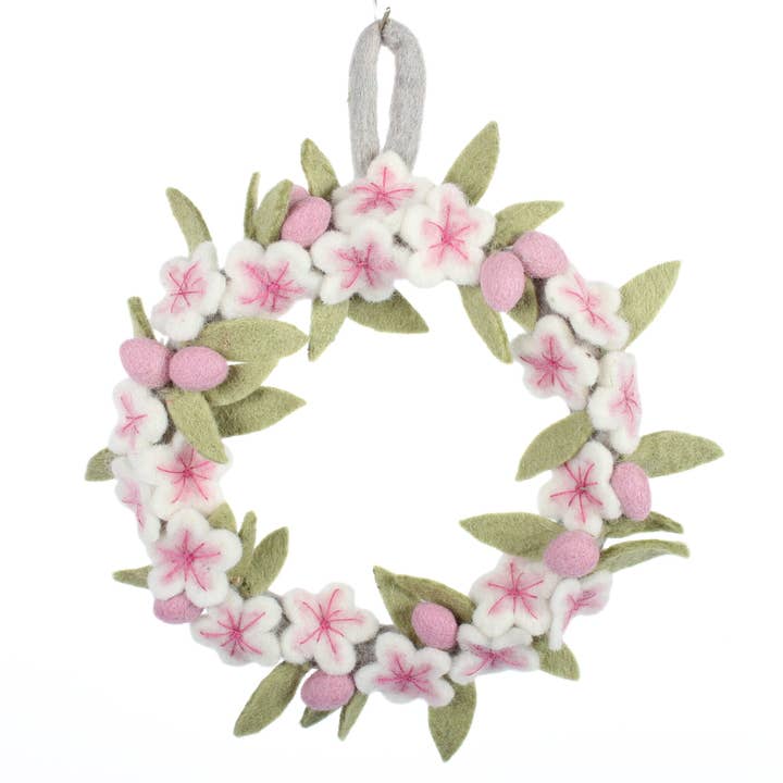 Pasen - Krans - Kersenbloesem, 3 voor wholesale door Amica Accessories Ltd