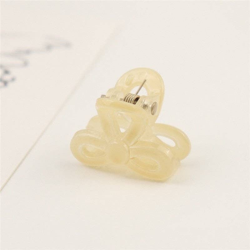 FurDecoration – wholesale Hair clip – Women’s – Small Transparent Colored Hair Claw Clip12