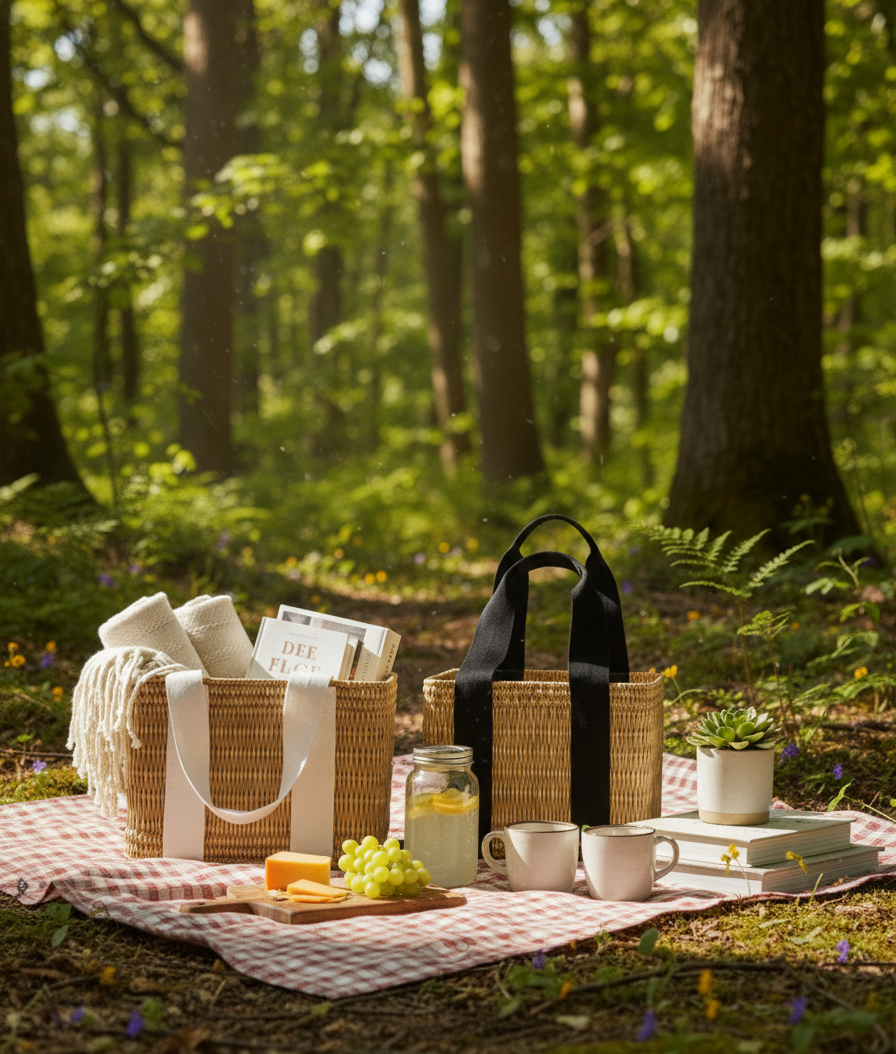 High crafty - Wholesale Beach Bag - Rattan Basket Bag – Handmade Natural Rattan Tote with Black 6