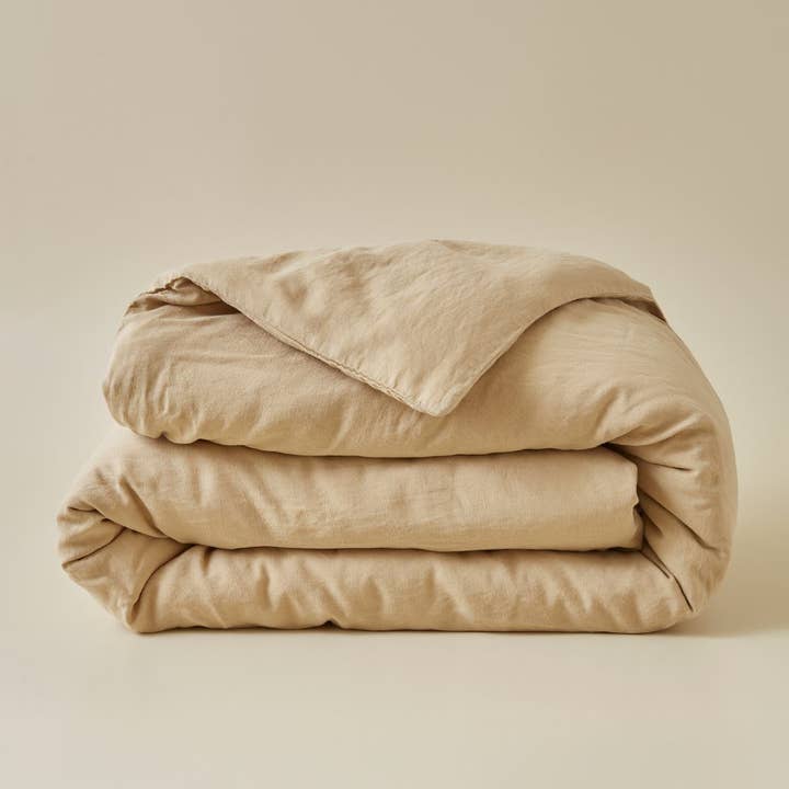 Duvet cover natural linen lyocell for wholesale by Sylvie Thiriez