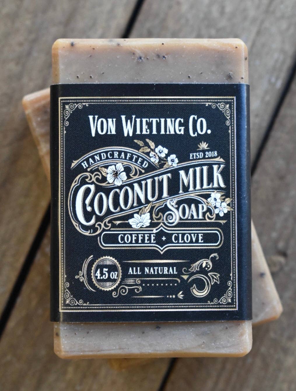 Von Wieting Co. - Wholesale Bar Soap - Coffee Clove Coconut Milk Soap1