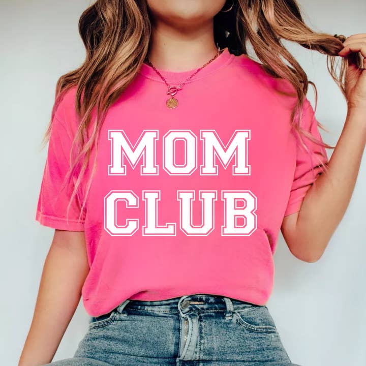 Mom Club, Dad Club, Bub Club - Übertragung per Siebdruck für den Großhandel von TEELUX