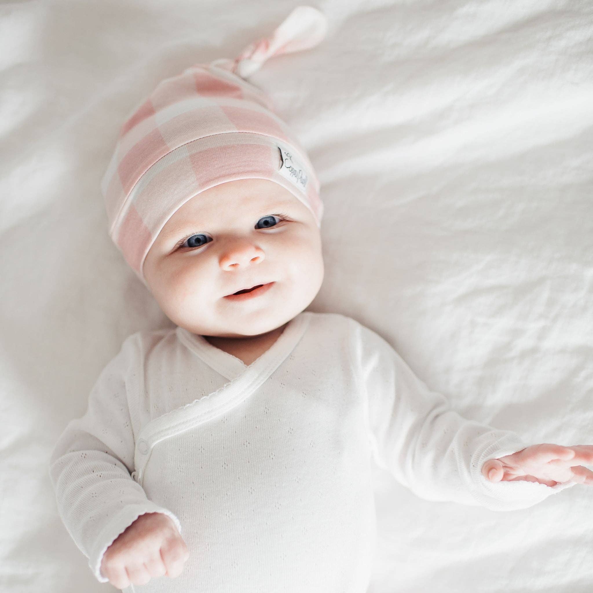 Copper Pearl - Wholesale Newborn/Knit Hat - Baby - Top Knot Hat - London3