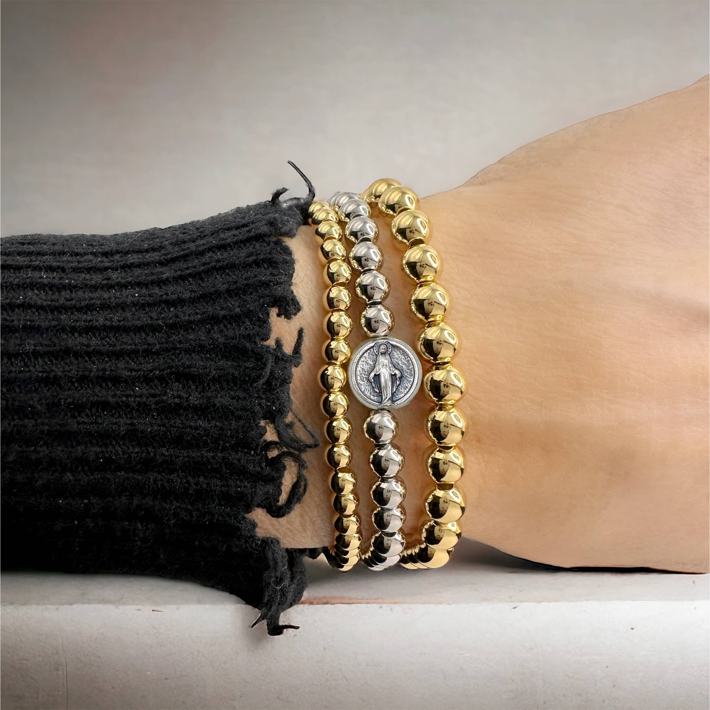 Love, Lisa - Wholesale Beaded Bracelet - Subliminal Blessed Mother Miraculous Beaded Bracelet4