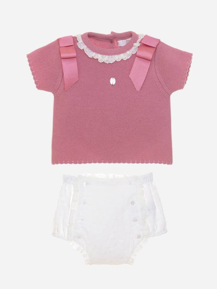 Sæt i lyserød og hvid for engroshandel hos Patachou