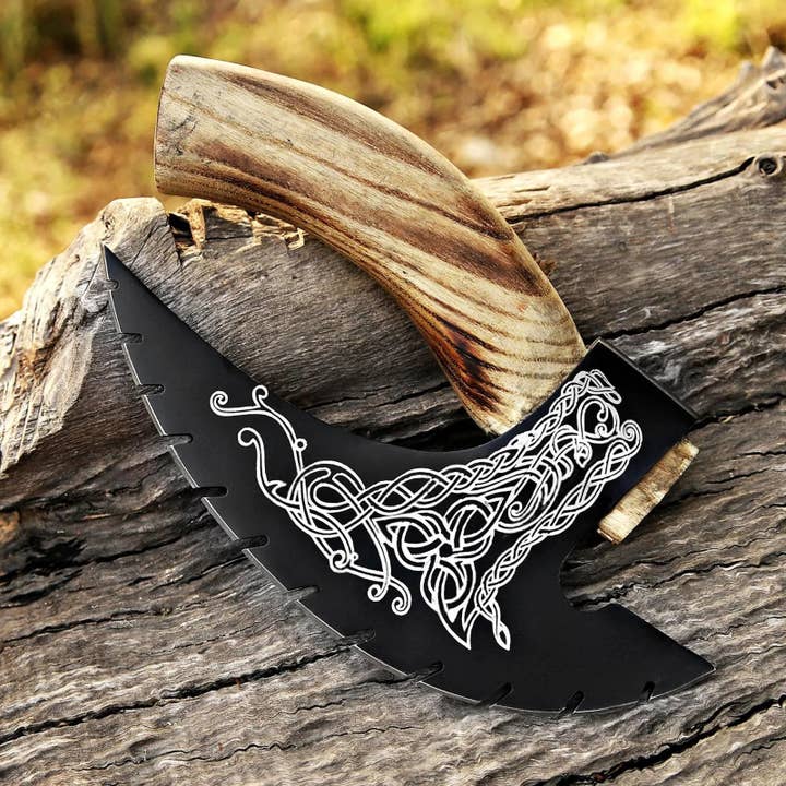 Liconte LLC - Wholesale Pizza Wheel - Handmade Pizza Cutter Axe Style Gift BBQ Outdoor Wood Events2