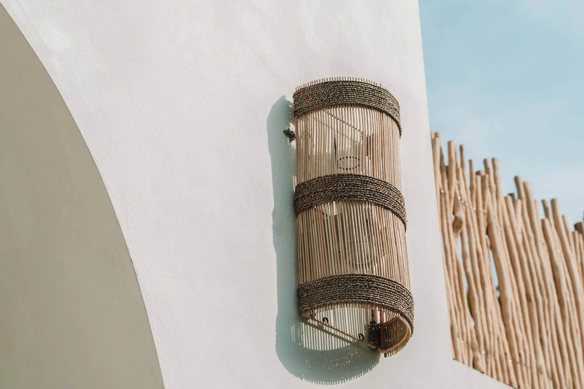 Bazar Bizar Living - Wholesale Lamp Shade - The Jalal Wall Applique - Natural - M4