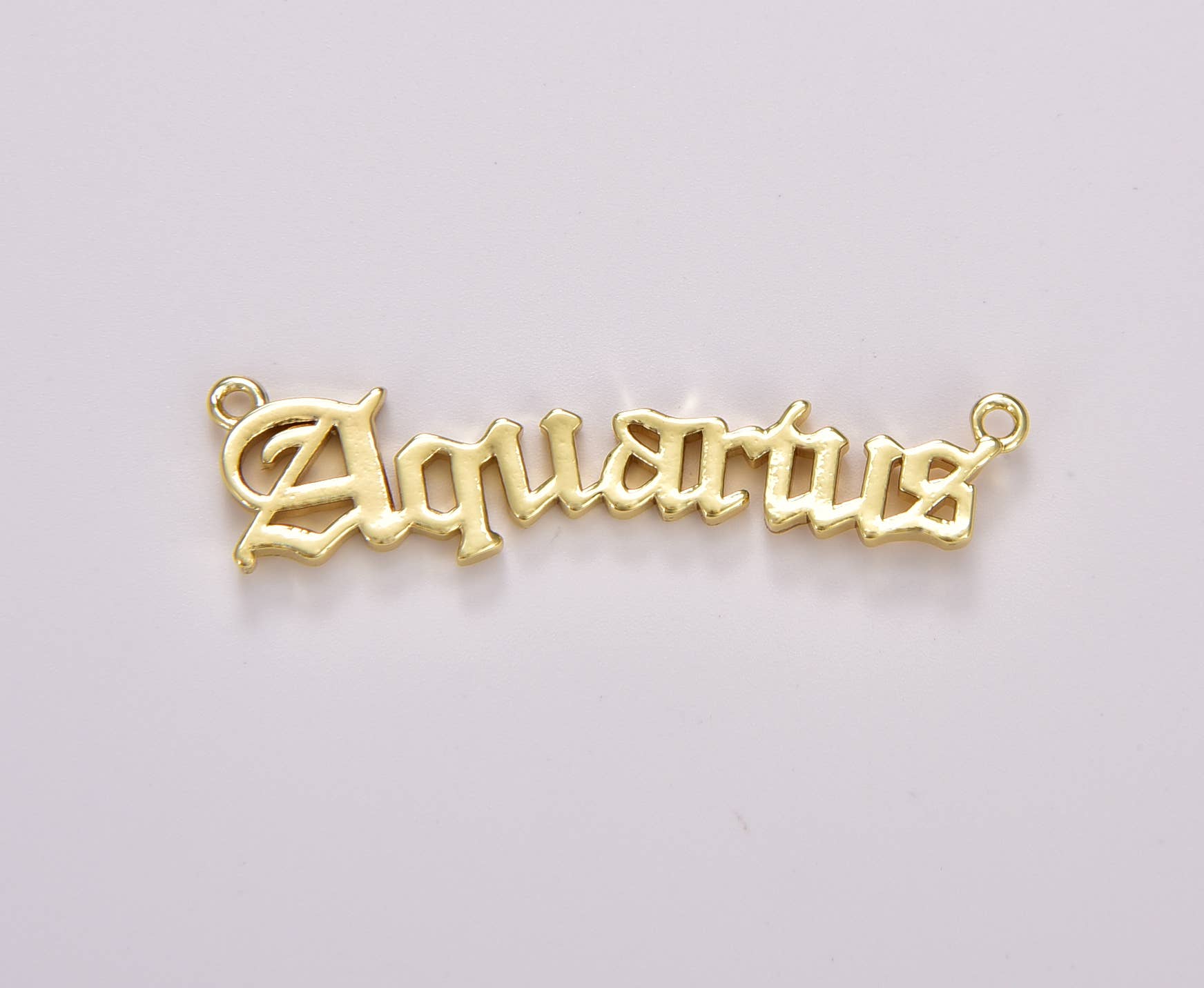 Beads Creation – wholesale Individual charm/pendant – Old English Font Astrology Zodiac Charms Connector, CN43911