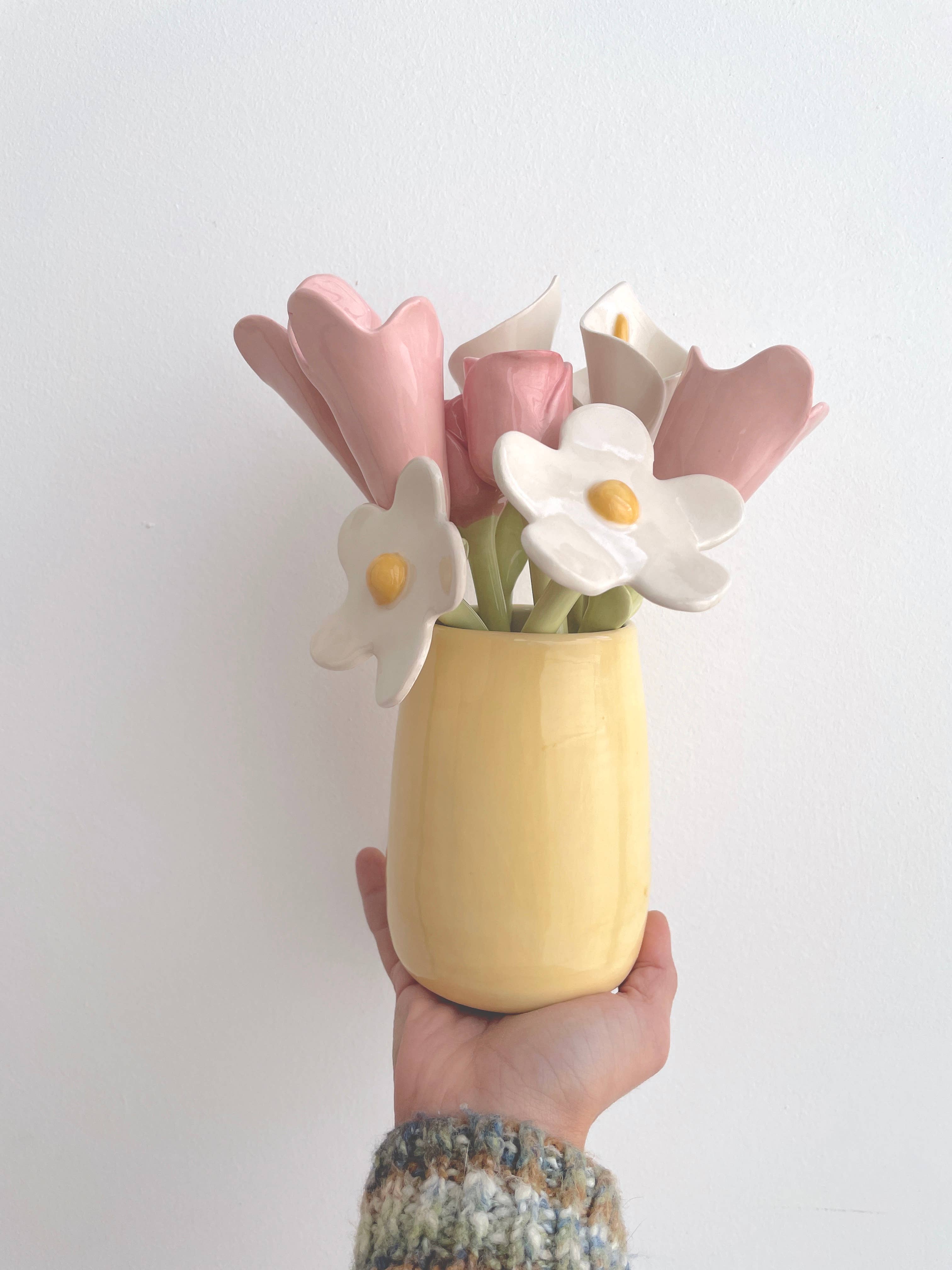 Pipa and Happy - Wholesale Artificial Flowers - Ceramic Daisy – Handmade Decorative Flower Stem4