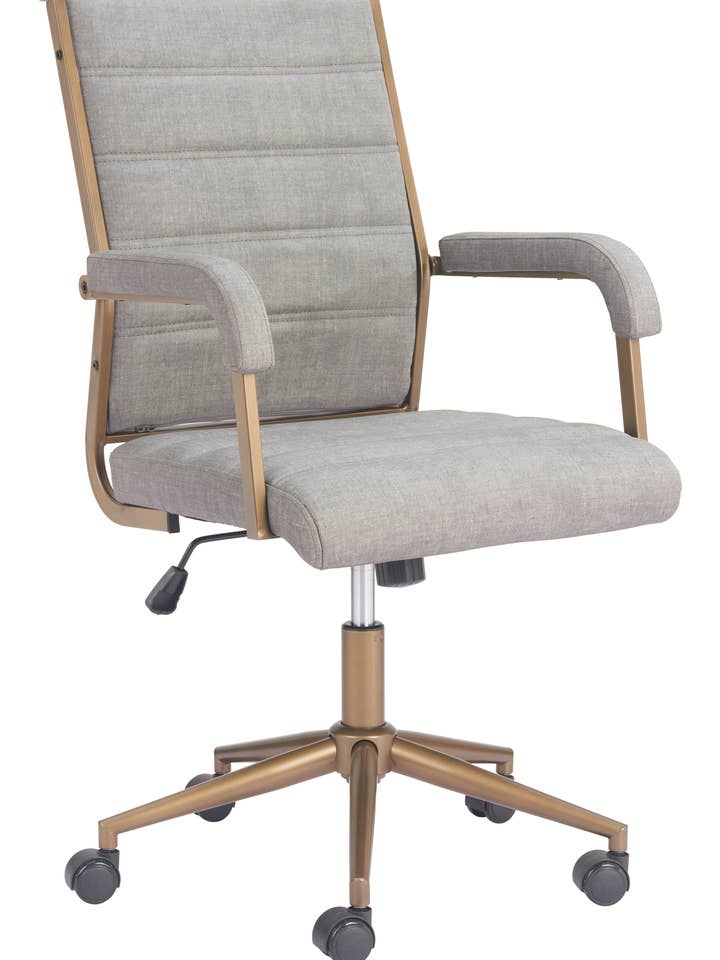 Chaise de bureau aux enchères grise pour la vente par Zuo Modern