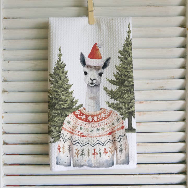 Jul-llama kökshandduk för wholesale av Middlefork & Co.