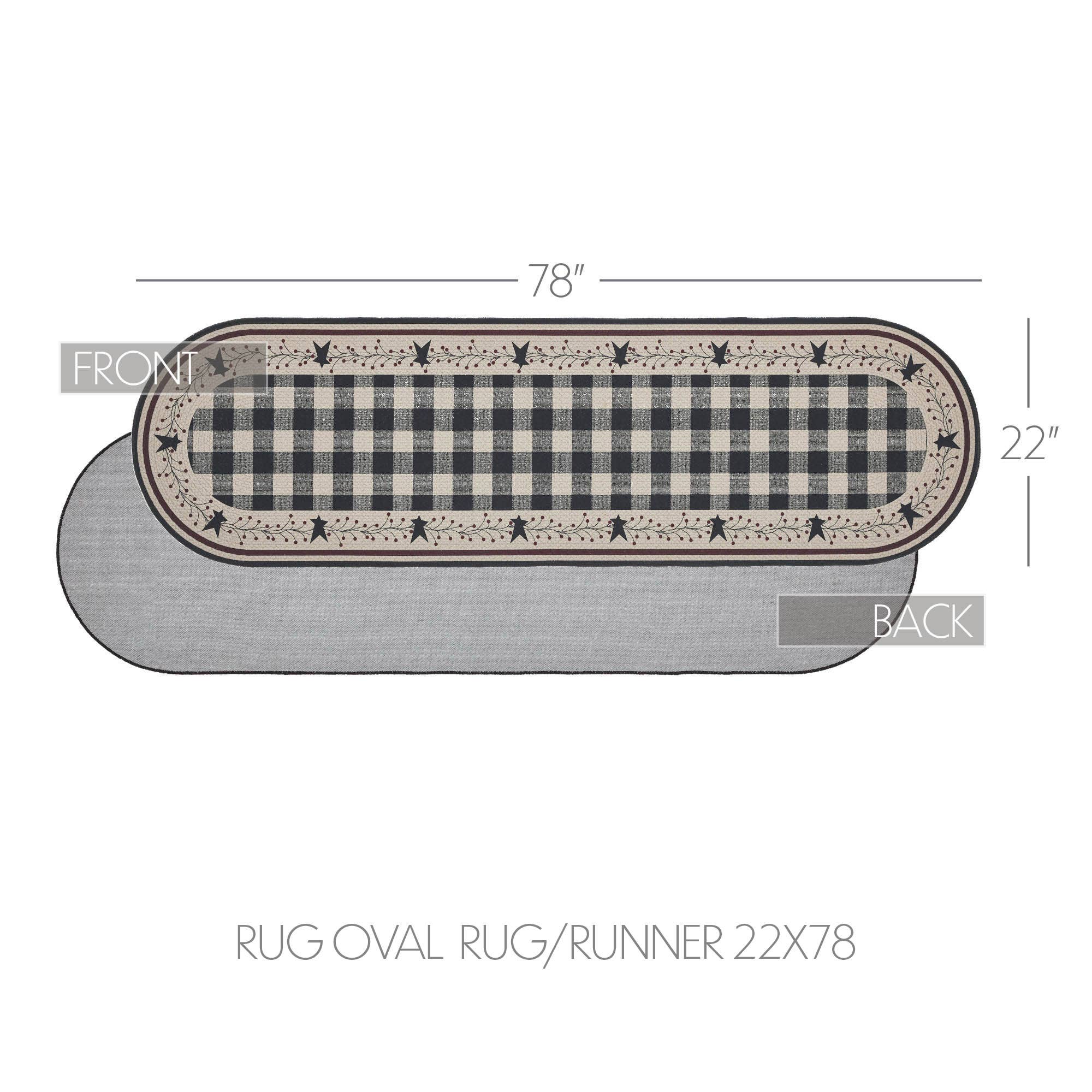 VHC Brands - Vente Paillasson - Tapis et tapis de course Pip Vinestar en polyester ovale 22 x 785