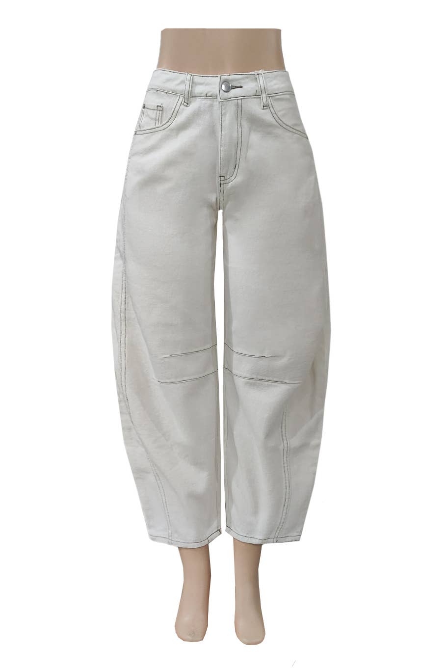 Rosa Clothing - Wholesale Jeans - Women's - Slouchy Curved leg shape Barrel Jeans14